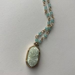 Handmade Beaded Raw Gemstone Necklace